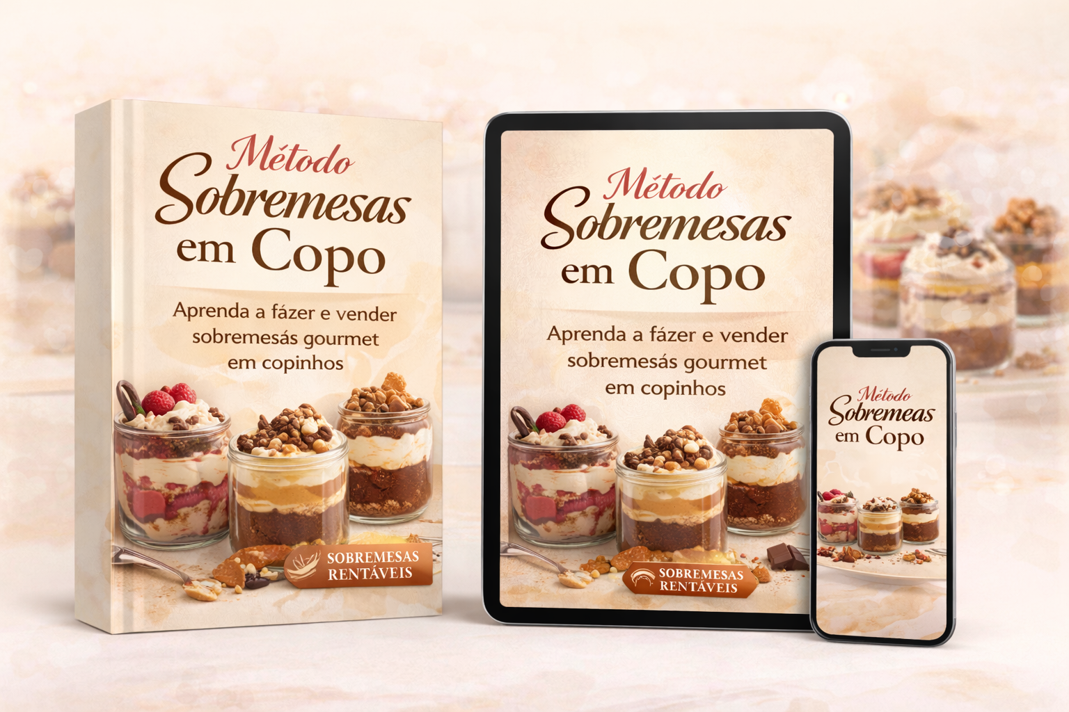 Sobremesas em copo