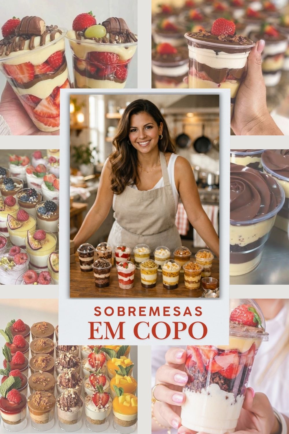 Sobremesas em copo